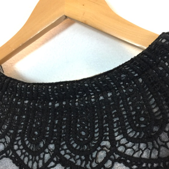 Garnet Hills Black lace Gray Sweater - Picture 7 of 9